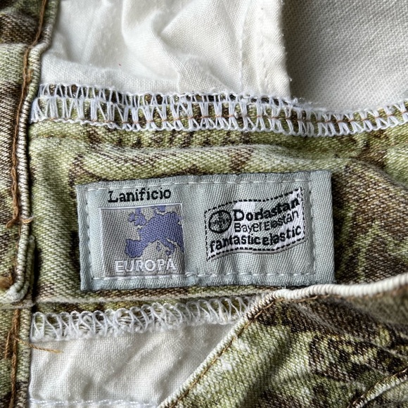 Roberto Cavalli Rare Pattern Vintage Baroque Print Metallic Bootcut Jean… - Picture 9 of 12